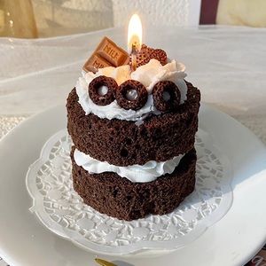 Chocolate Cake Candle